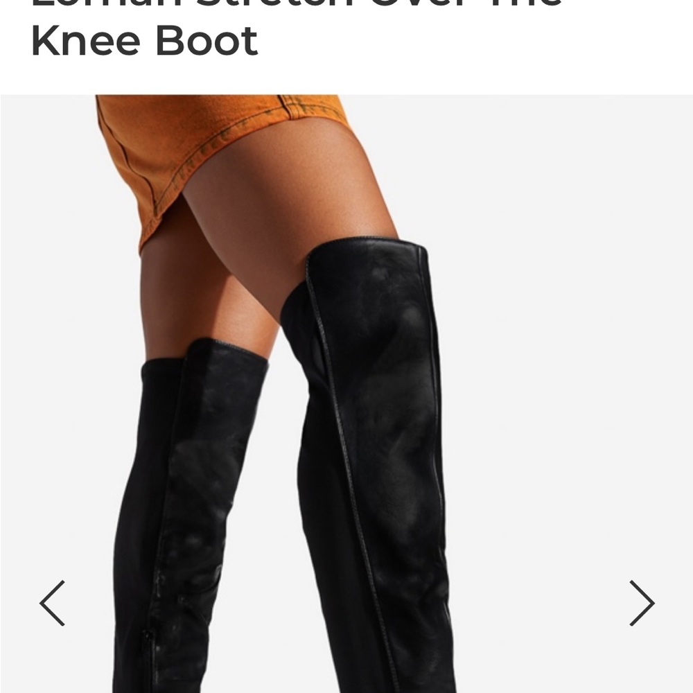 Lorna Over the Knee Black Size 8.5
